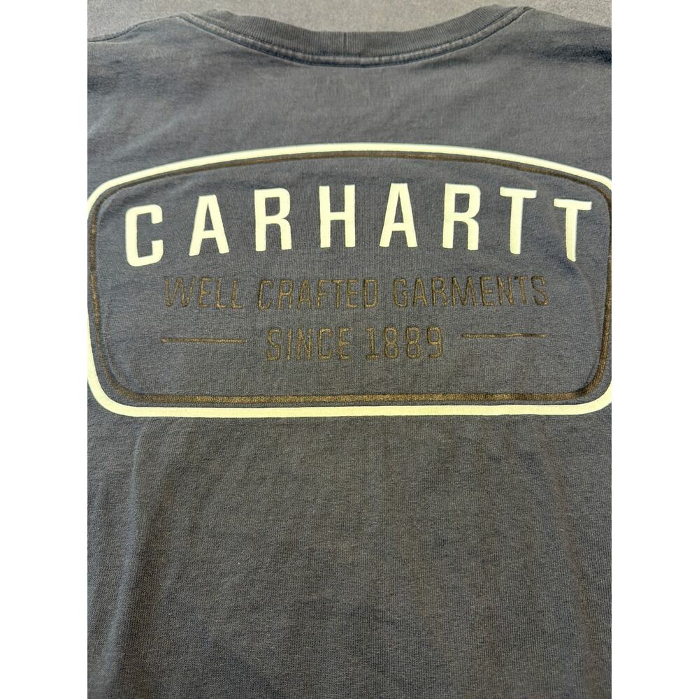 Carhartt 1889 Large Graphic Long Sleeve T-shirt  Fall 2022 Size L Gray - Picture 2 of 8